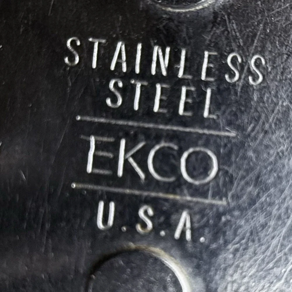 Ekco Stainless Steel Slotted Spoon Kitchen Utensil Cooking Serving USA READ